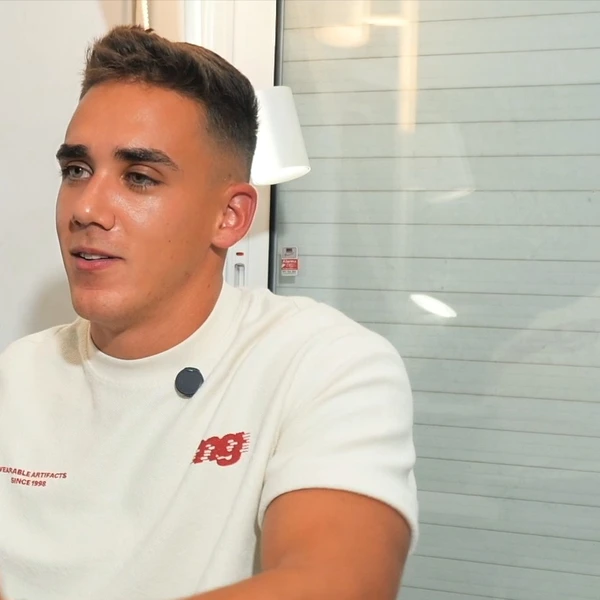 Hugo Cruz durante su conversación
