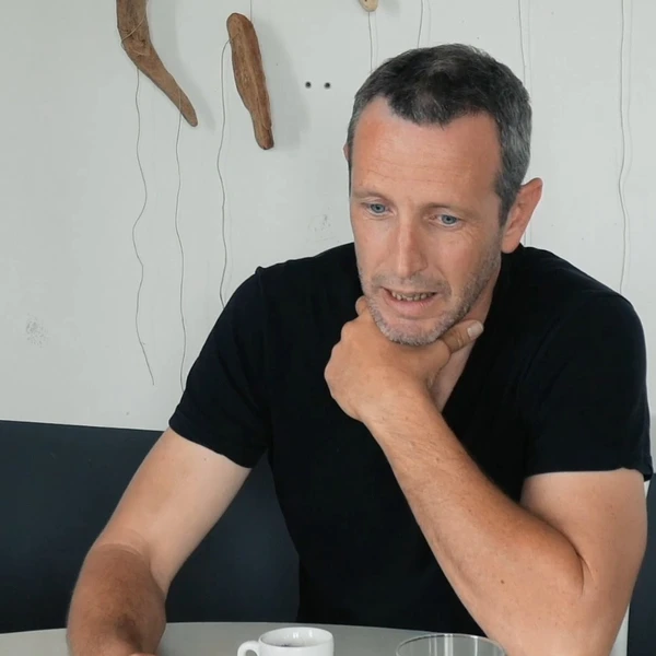 Pep Llorens durante su conversación