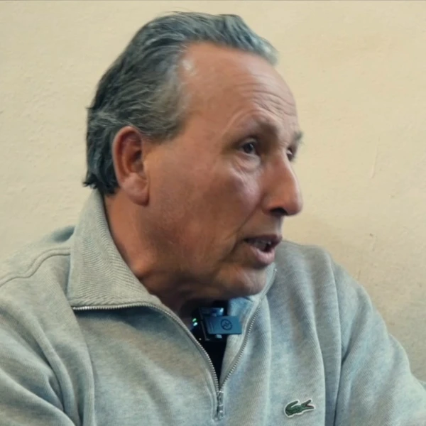 Santiago Alarcón durante su conversación