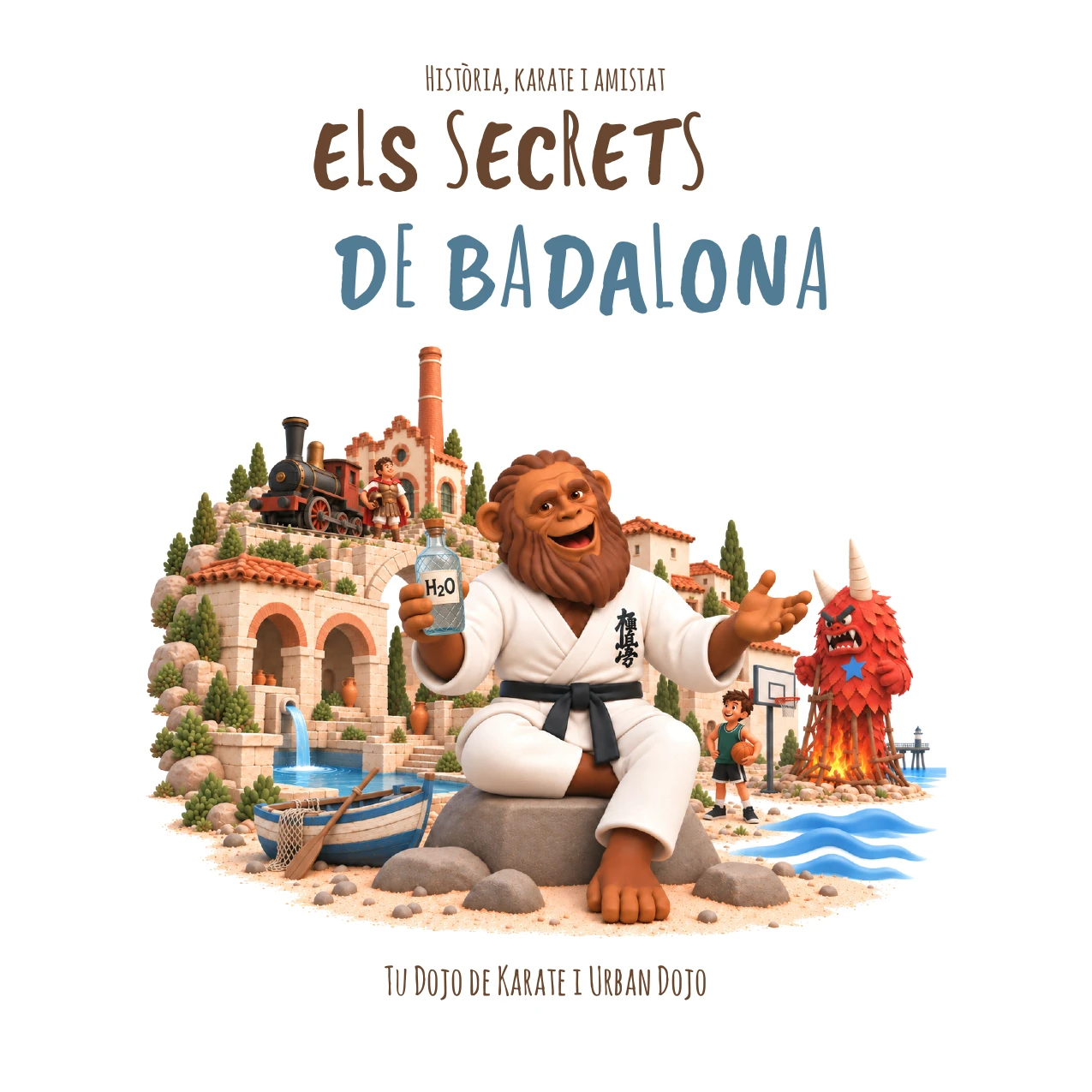 Portada de Els secrets de Badalona, edición en catalán
